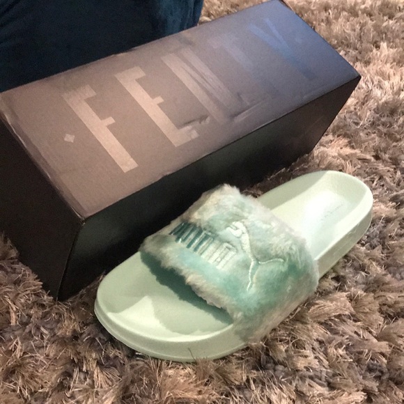 Fenty puma slides never worn! Fresh out the box Fenty puma slides never worn! Fresh out the box
